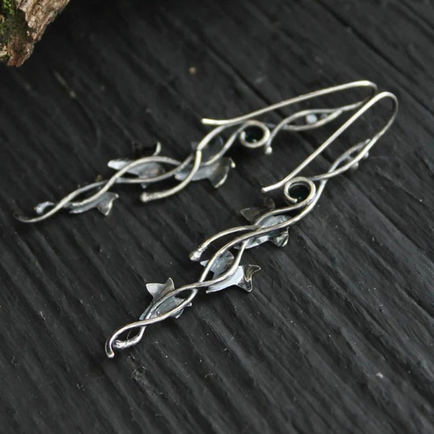 Ivy Leaf Dangle Earrings