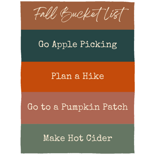 Fall Bucket List Blanket