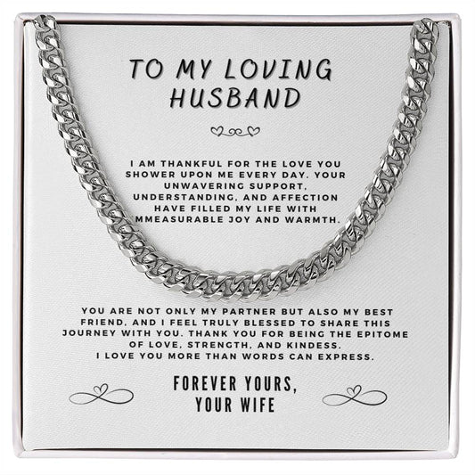 TO MY LOVING HUSBAND