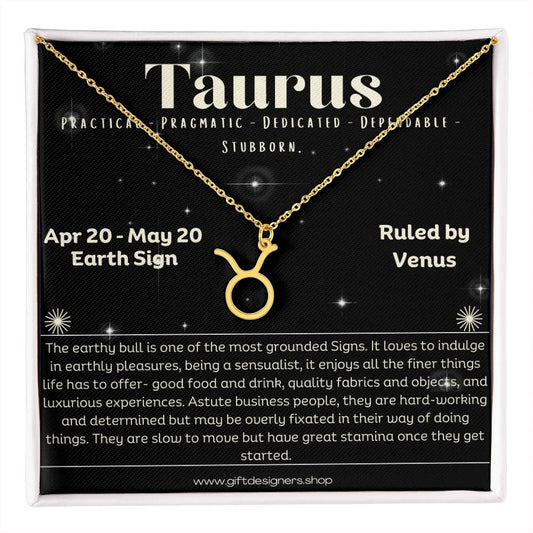 Taurus-Zodiac Necklace