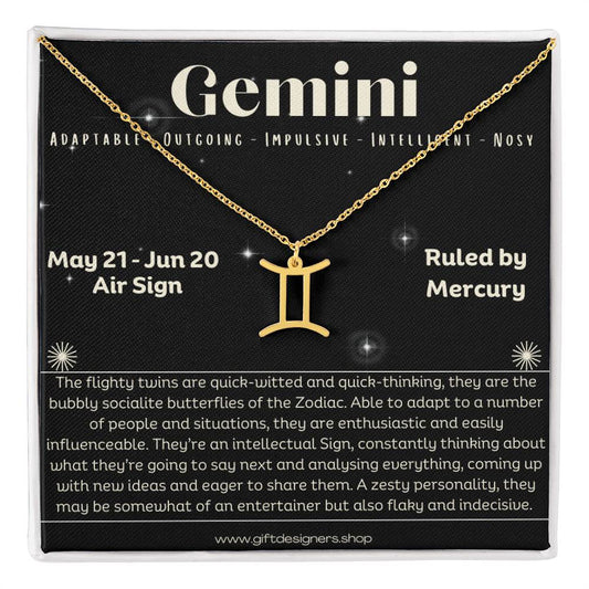 Gemini-Zodiac Necklace