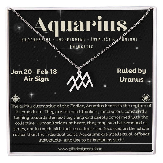 Aquarius-Zodiac Necklace