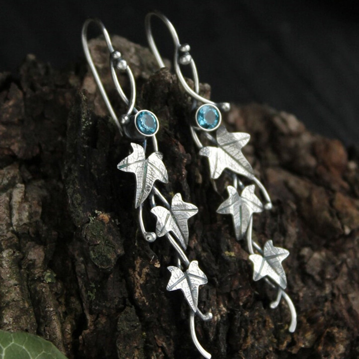 Ivy Leaf Dangle Earrings