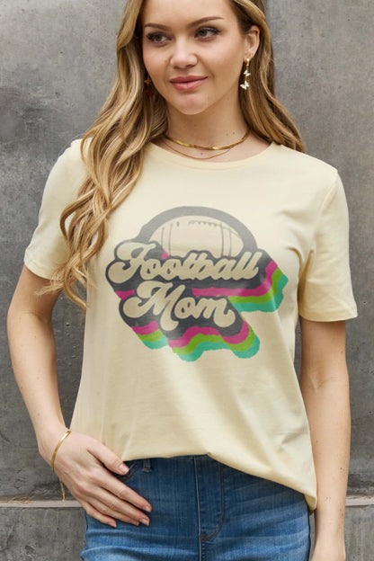 FOOTBALL MOM Graphic Cotton Tee