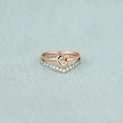 Knotted Heart Ring