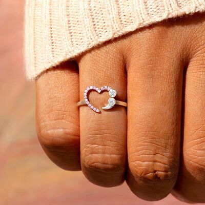 Heart Point & Coma Shape Ring