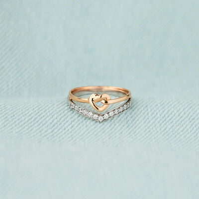 Knotted Heart Ring