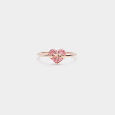 MOM Heart Engraved Ring