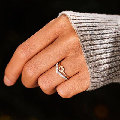 Knotted Heart Ring