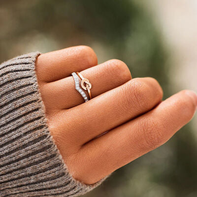 Knotted Heart Ring