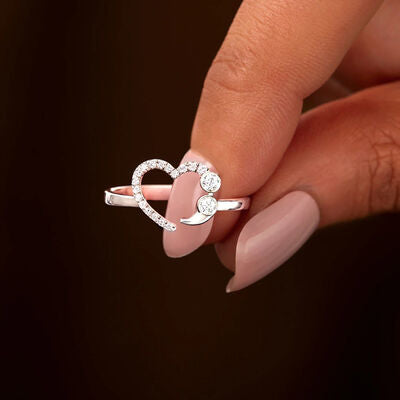 Heart Point & Coma Shape Ring