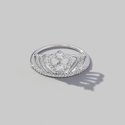 Silver Crown Ring