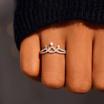 Triple Point Crown Ring