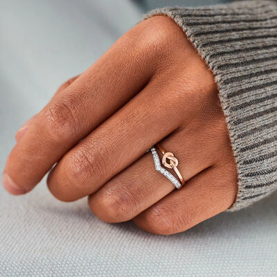 Knotted Heart Ring