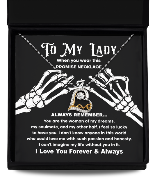 To my lady-Promise Necklace