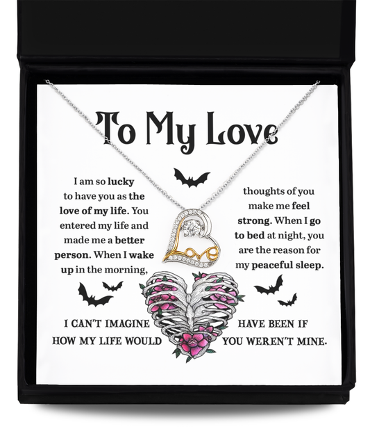 To my love-love necklace